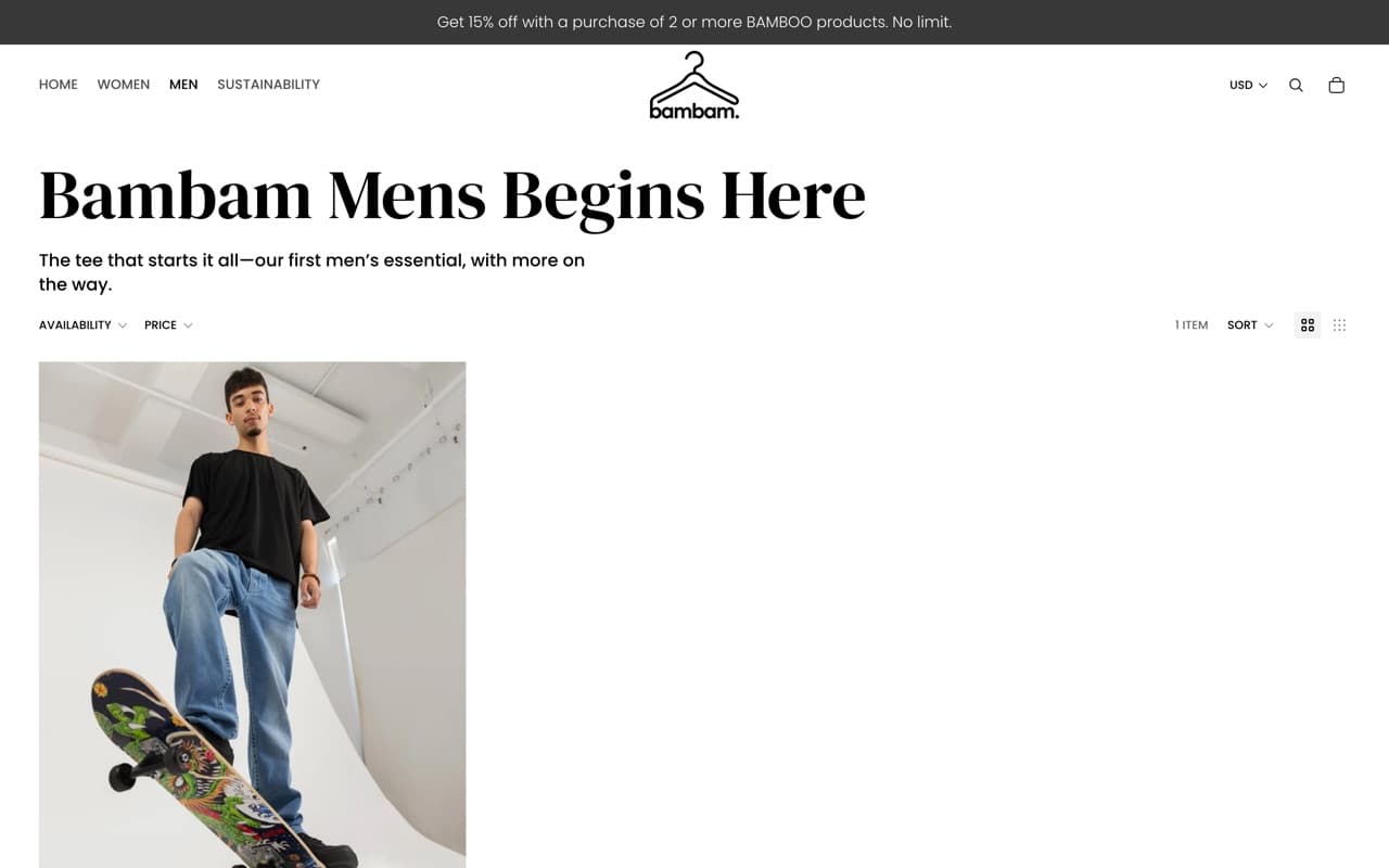 The bambam menswear collection in merino and bamboo