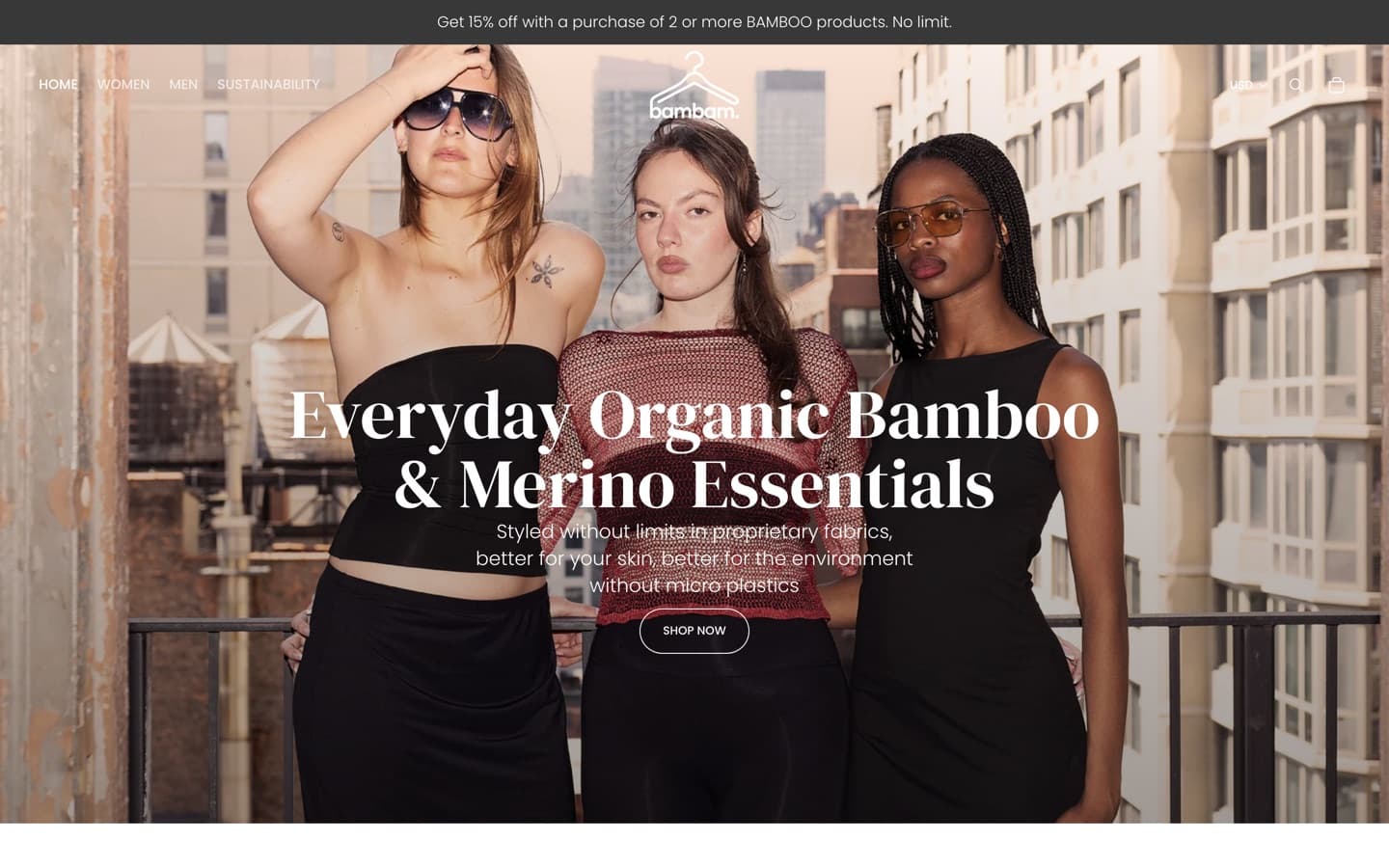 BamBamNYC — the shipped site on desktop