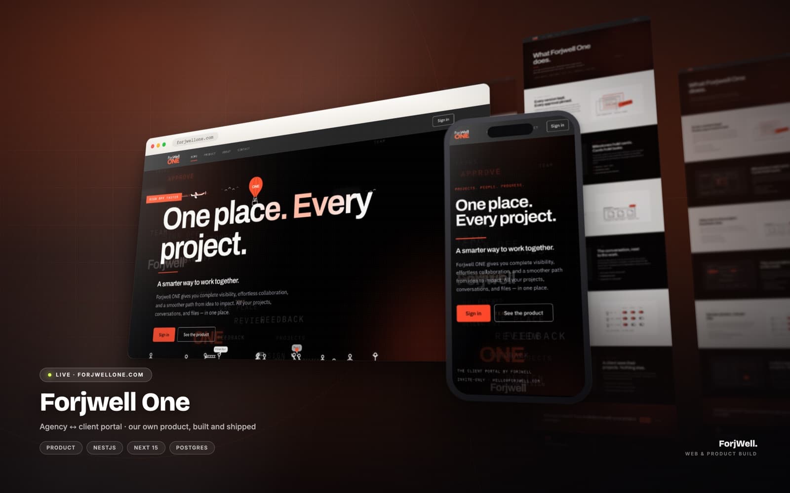 Forjwell One — The build · forjwellone.com